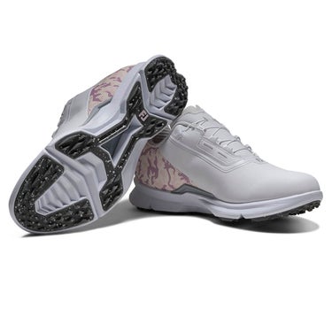 フットジョイ　フューエル カモ Boa 2026年モデル　レディース スパイクレス ゴルフシューズ 93795 ホワイト/ライラックカモ 詳細5