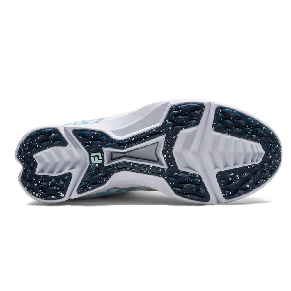 フットジョイ　フューエル カモ Boa 2026年モデル　レディース スパイクレス ゴルフシューズ 93796 ホワイト/ブルーカモ 詳細4