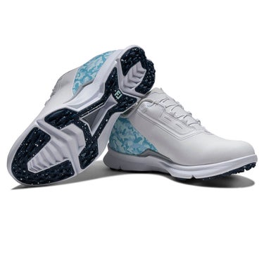 フットジョイ　フューエル カモ Boa 2026年モデル　レディース スパイクレス ゴルフシューズ 93796 ホワイト/ブルーカモ 詳細5