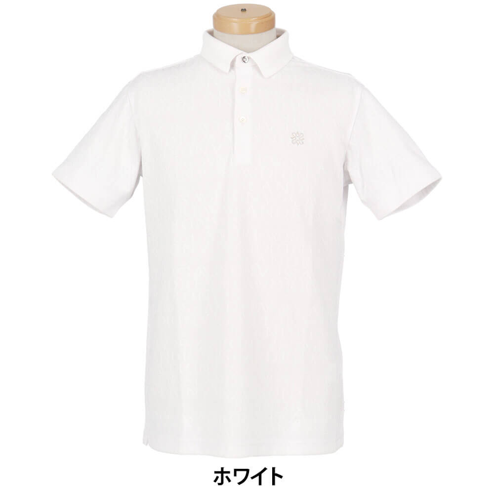 セントアンドリュース St ANDREWS　メンズ ダブルロゴジャガード 半袖 ポロシャツ 042-6160351　2026年モデル 詳細4