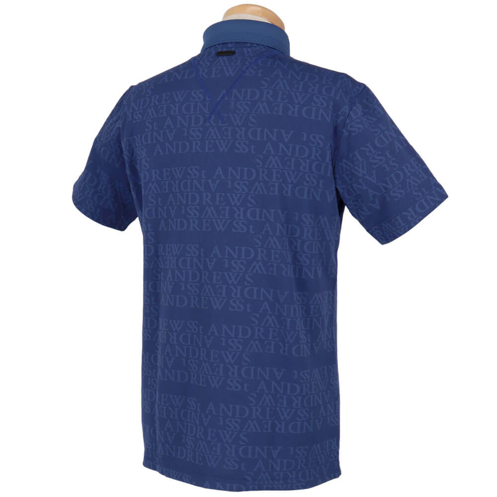 セントアンドリュース St ANDREWS　メンズ ダブルロゴジャガード 半袖 ポロシャツ 042-6160351　2026年モデル 詳細8