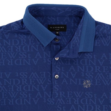 セントアンドリュース St ANDREWS　メンズ ダブルロゴジャガード 半袖 ポロシャツ 042-6160351　2026年モデル 詳細10