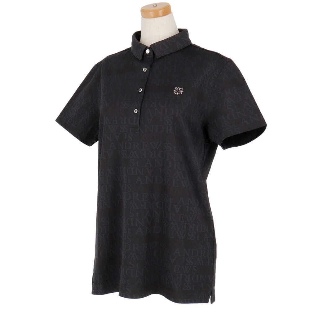 セントアンドリュース St ANDREWS　レディース ダブルロゴジャガード 半袖 ポロシャツ 043-6160352　2026年モデル 詳細3