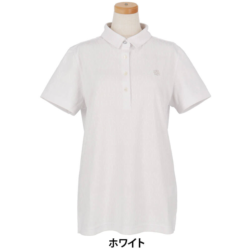 セントアンドリュース St ANDREWS　レディース ダブルロゴジャガード 半袖 ポロシャツ 043-6160352　2026年モデル 詳細6