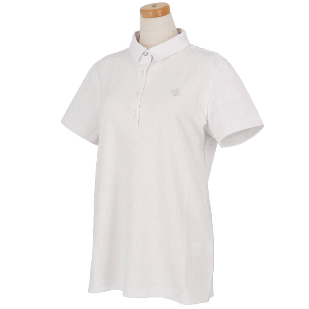 セントアンドリュース St ANDREWS　レディース ダブルロゴジャガード 半袖 ポロシャツ 043-6160352　2026年モデル 詳細8