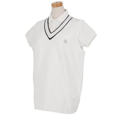 セントアンドリュース St ANDREWS　レディース 12G 天竺 Vネック ニット ベスト 043-6173252　2026年モデル 詳細8