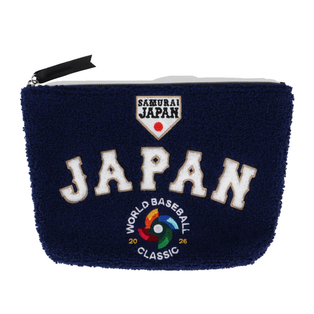 【ssプロパー】2026WBC 侍ジャパン OHTANI DESIGN SERIES 大谷翔平 さがら ポーチ WSJP-PCH01 NV ネイビー ネイビー