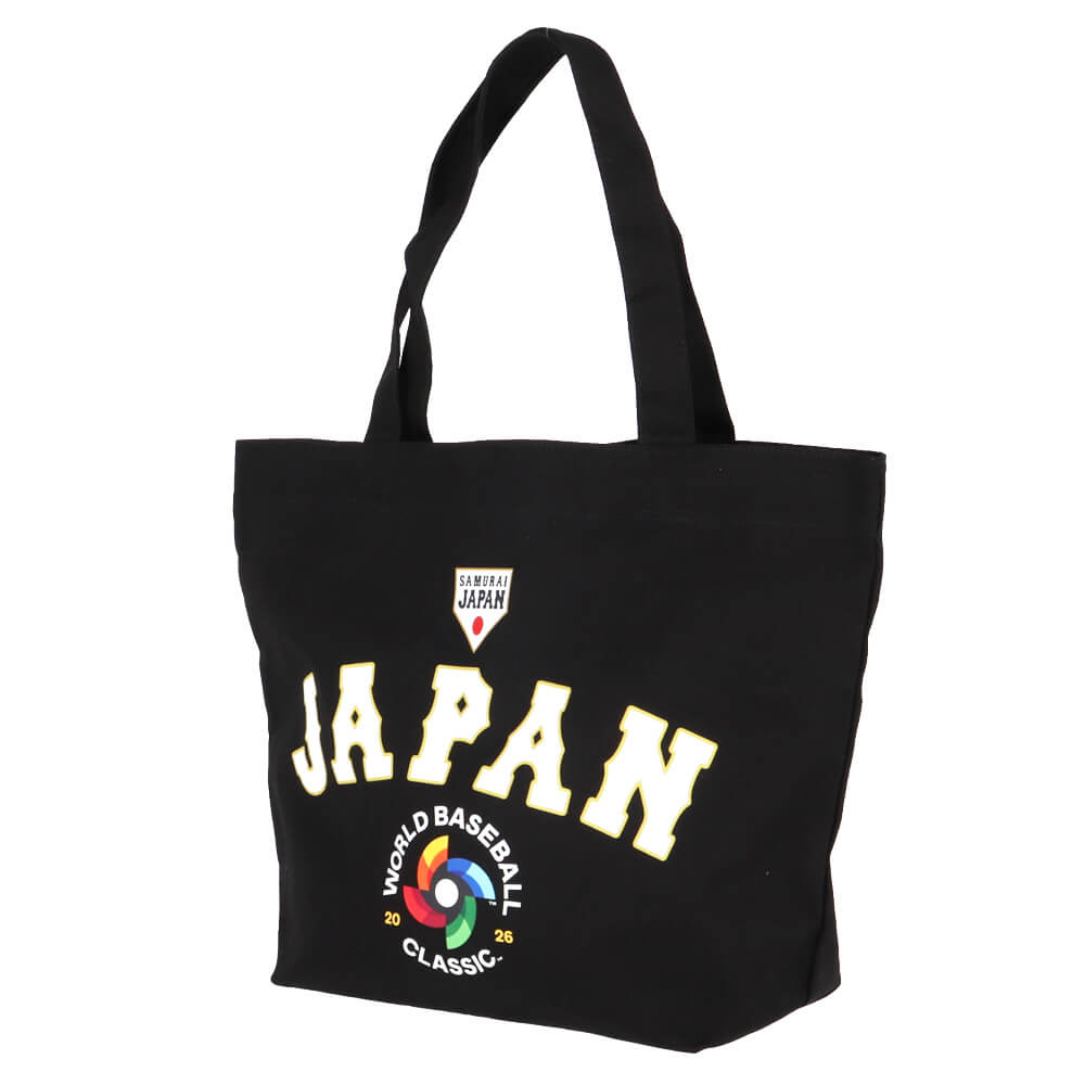 WBC2026 World Baseball Classic　大谷翔平＃16 デザインシリーズ 侍ジャパン キャンバス トートバッグ WSJP-TTB01 BK ブラック 詳細3