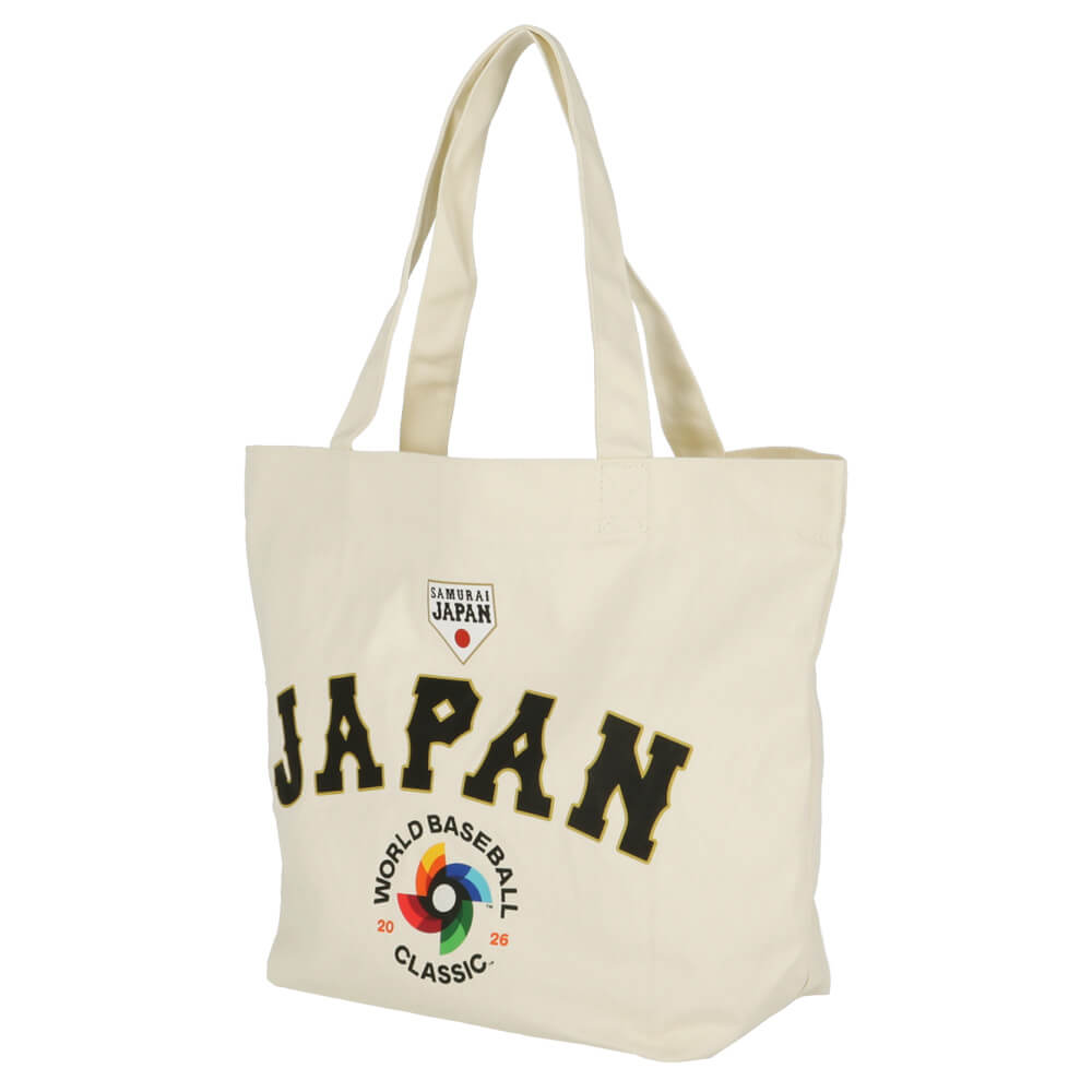 WBC2026 World Baseball Classic　大谷翔平＃16 デザインシリーズ 侍ジャパン キャンバス トートバッグ WSJP-TTB01 IV アイボリー 詳細2