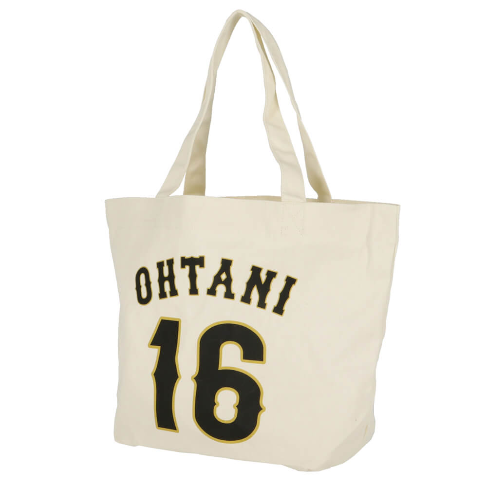 WBC2026 World Baseball Classic　大谷翔平＃16 デザインシリーズ 侍ジャパン キャンバス トートバッグ WSJP-TTB01 IV アイボリー 詳細3