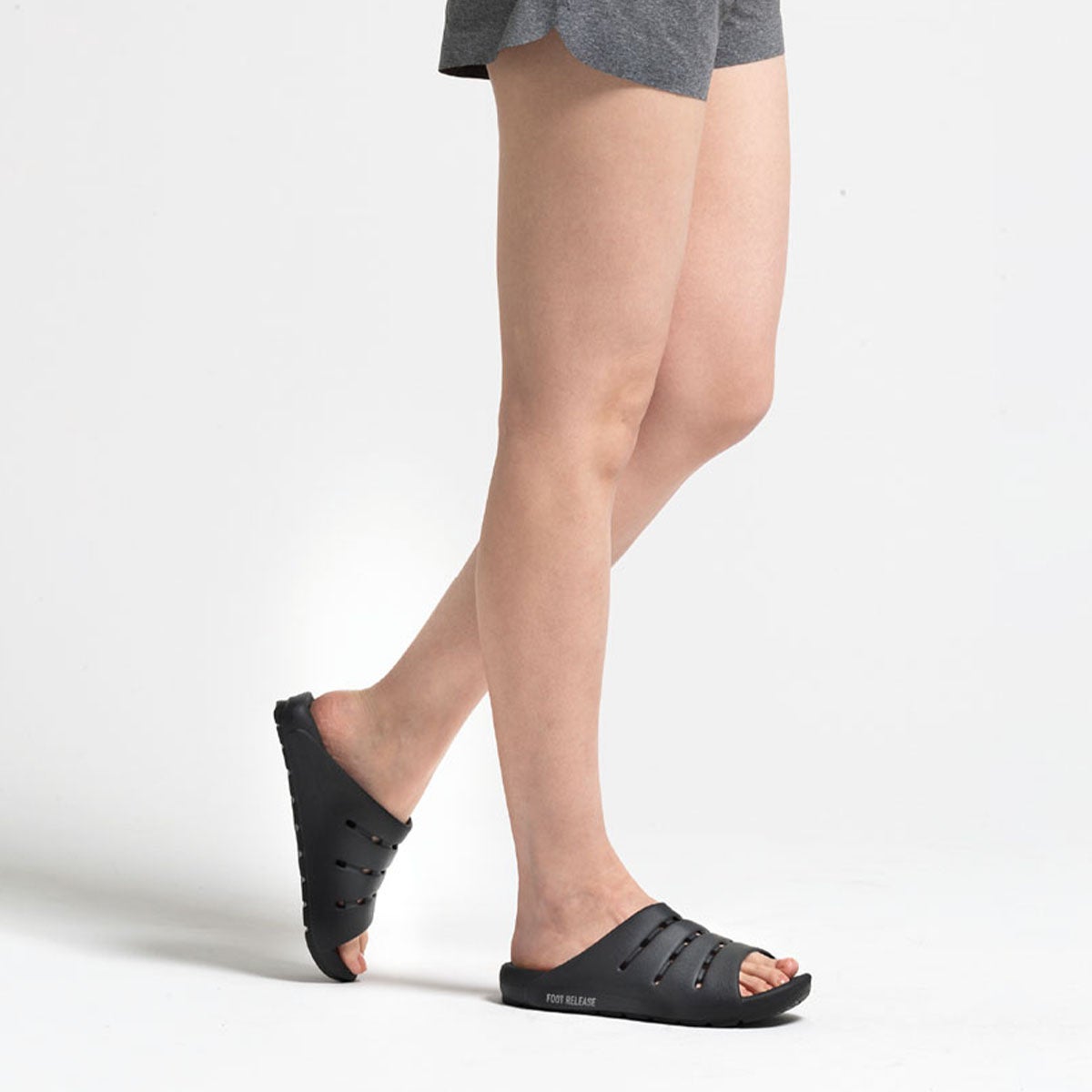 アカイシ AKAISHI　アーチフィッター 156 フットリリース サンダル ブラック AF156019BK 詳細7