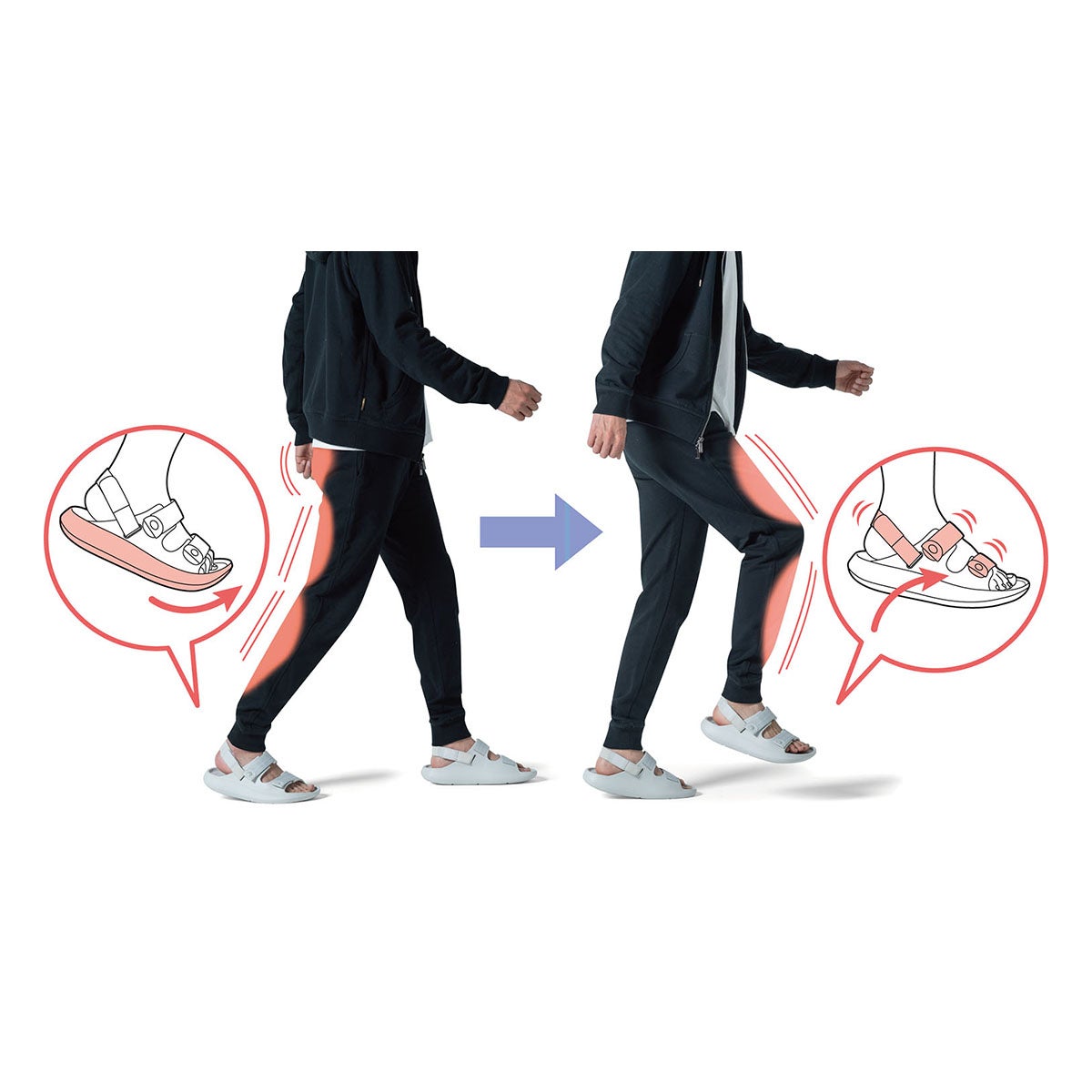 アカイシ AKAISHI　アーチフィッター 162 フットリリース コンフォートフィット サンダル ブラック AF162019BK 詳細13