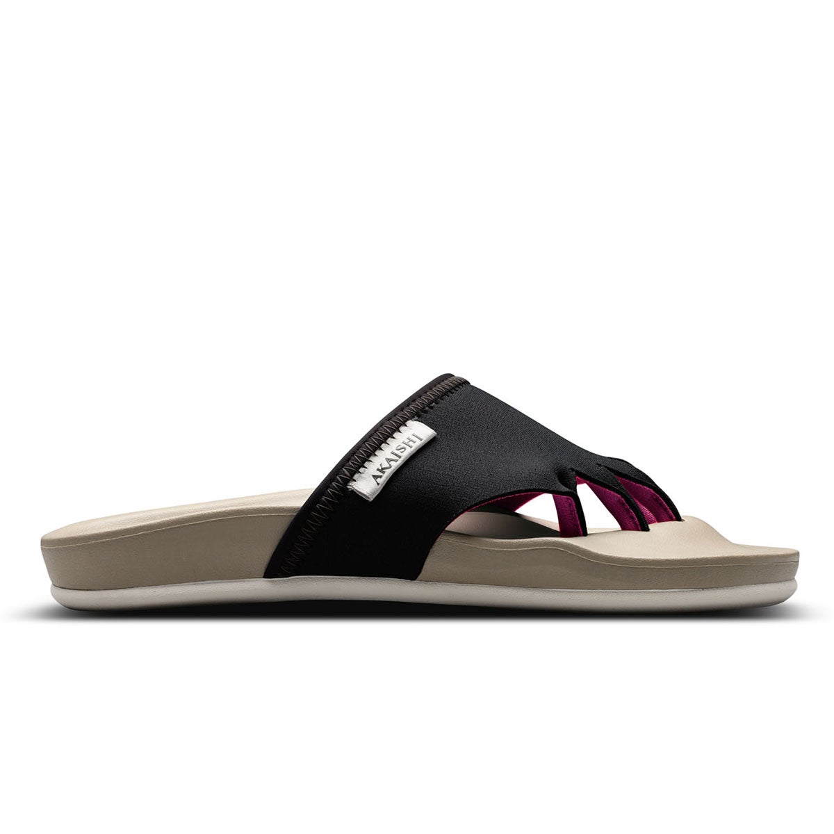 アカイシ AKAISHI　アーチフィッター 610 5本指 エクサルーム サンダル ブラック AF610016BK ブラック（AF610016BK）