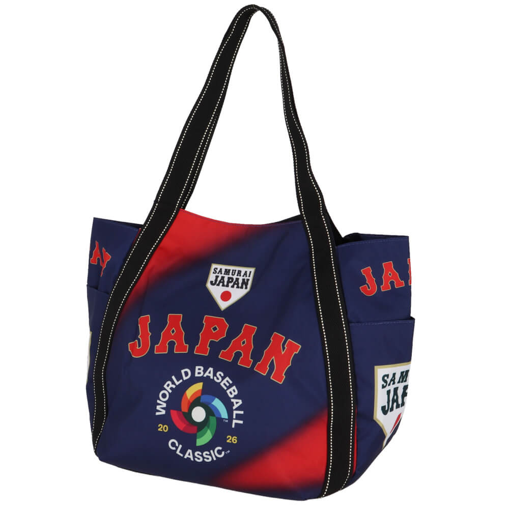 WBC2026 World Baseball Classic　大谷翔平＃16 デザインシリーズ 侍ジャパン バルーン トートバッグ WSJP-01 NV ネイビー 詳細2