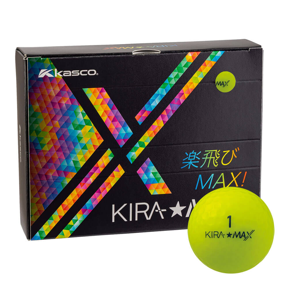 キャスコ KIRA MAX キラ マックス ゴルフボール 1ダース （12球入り） イエロー 2026年モデル