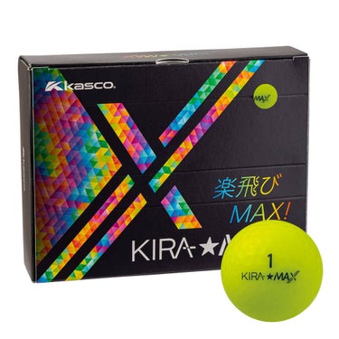 キャスコ　KIRA MAX キラ マックス ゴルフボール 1ダース （12球入り） イエロー　2026年モデル イエロー