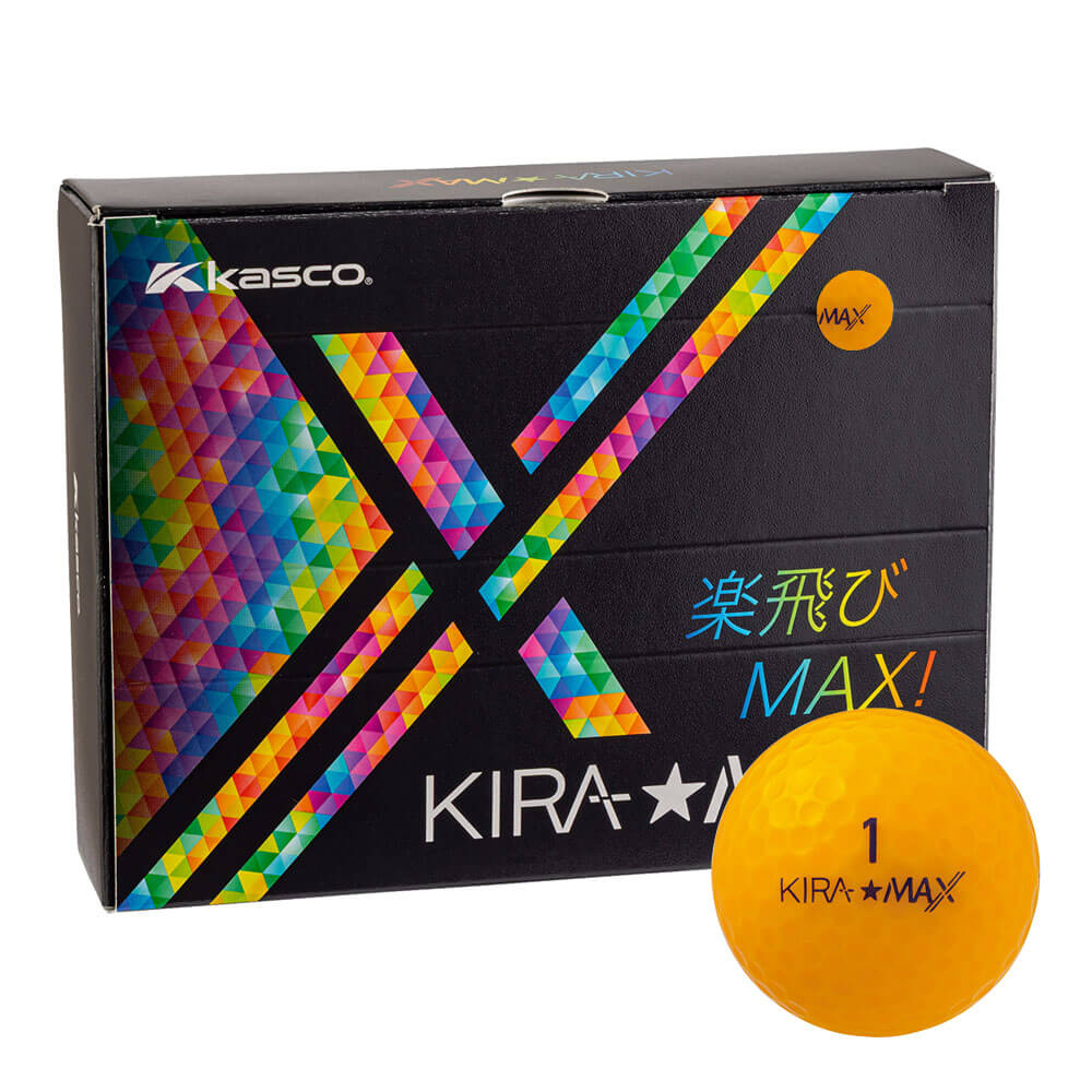 キャスコ　KIRA MAX キラ マックス ゴルフボール 1ダース （12球入り） オレンジ　2026年モデル オレンジ
