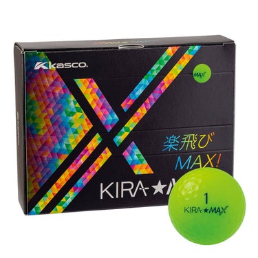 キャスコ　KIRA MAX キラ マックス ゴルフボール 1ダース （12球入り） ライム　2026年モデル ライム