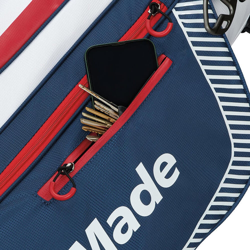 テーラーメイド　プロ スタンド メンズ キャディバッグ TF531 M23965 ホワイト/ネイビー/レッド　2026年モデル ホワイト/ネイビー/レッド 詳細4