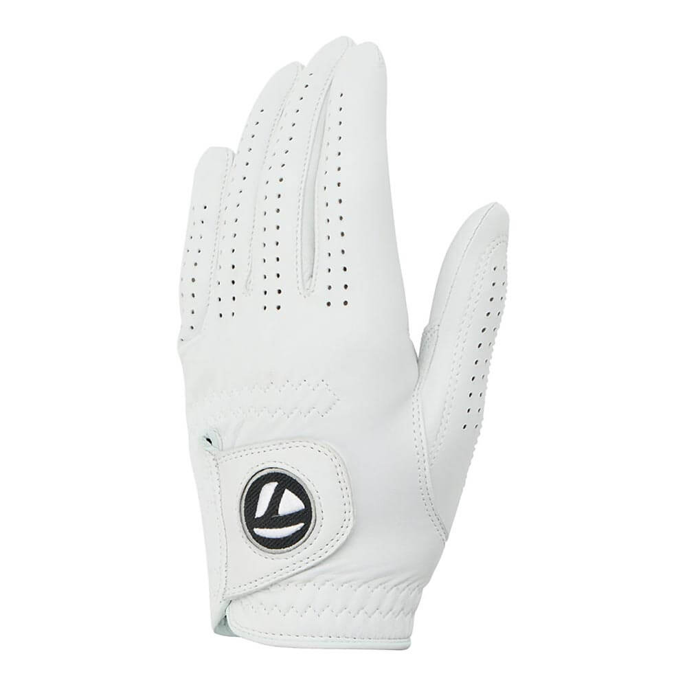 テーラーメイド　TP GENUINE LEATHER ジェニュイン レザー メンズ ゴルフグローブ TL929 M24602 ホワイト　2026年モデル ホワイト