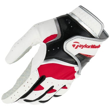 テーラーメイド　INTERCROSS インタークロス 7.0 メンズ ゴルフグローブ TL931 M24604 ホワイト/レッド　2026年モデル ホワイト/レッド 詳細3