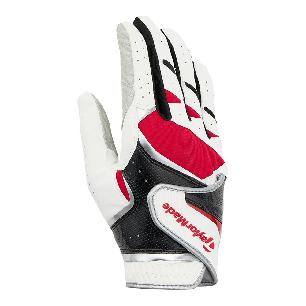 テーラーメイド　INTERCROSS　RH インタークロス 7.0 メンズ 右手用 ゴルフグローブ TL932 M24608 ホワイト/レッド　2026年モデル ホワイト/レッド