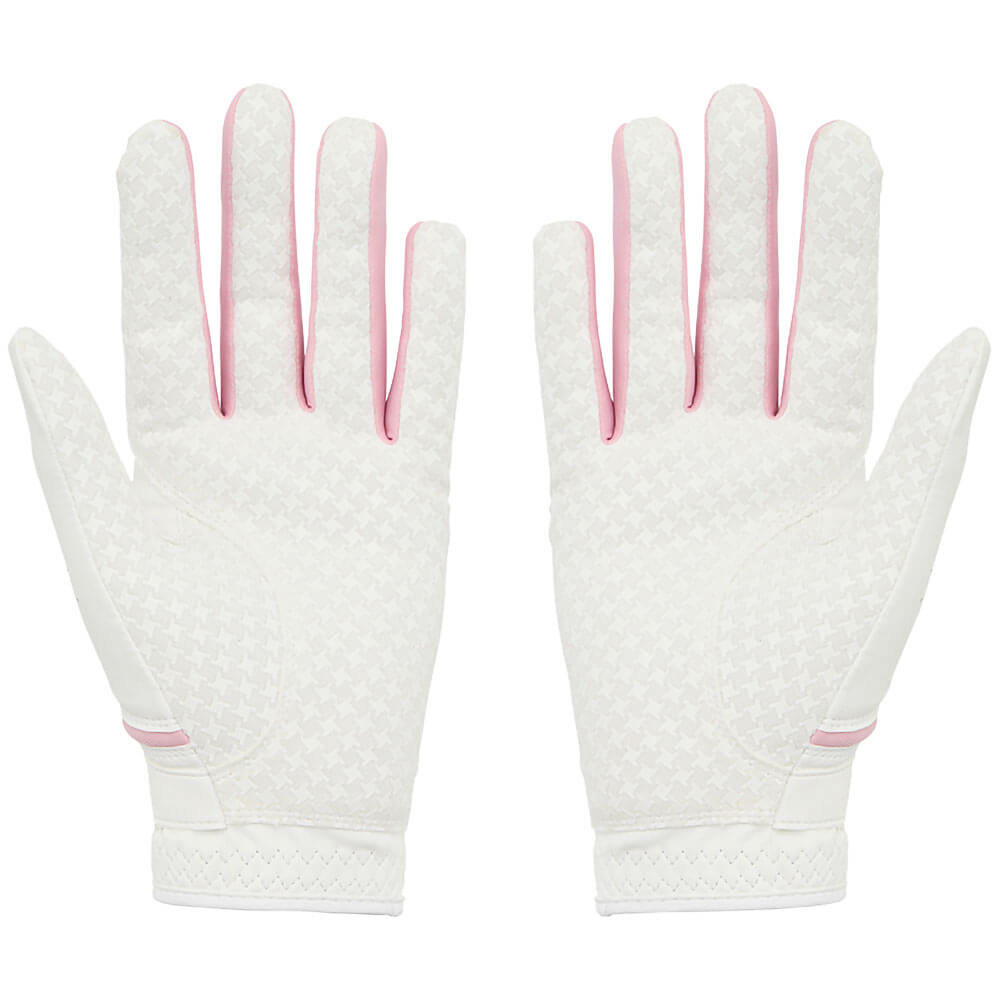 テーラーメイド　INTERCROSS PAIR インタークロス 4.0 レディース ゴルフグローブ 両手用 TL936 M24619 ホワイト/ピンク　2026年モデル ホワイト/ピンク 詳細2