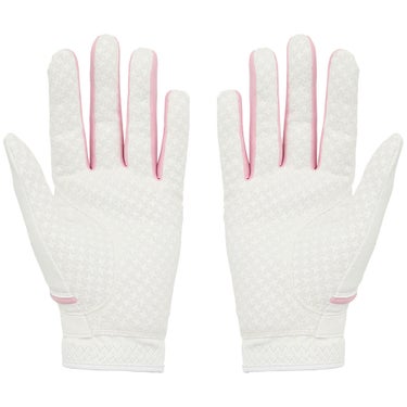 テーラーメイド　INTERCROSS PAIR インタークロス 4.0 レディース ゴルフグローブ 両手用 TL936 M24619 ホワイト/ピンク　2026年モデル ホワイト/ピンク 詳細2