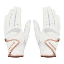 テーラーメイド　INTERCROSS PAIR インタークロス 4.0 レディース ゴルフグローブ 両手用 TL936 M24620 ホワイト/ローズゴールド　2026年モデル