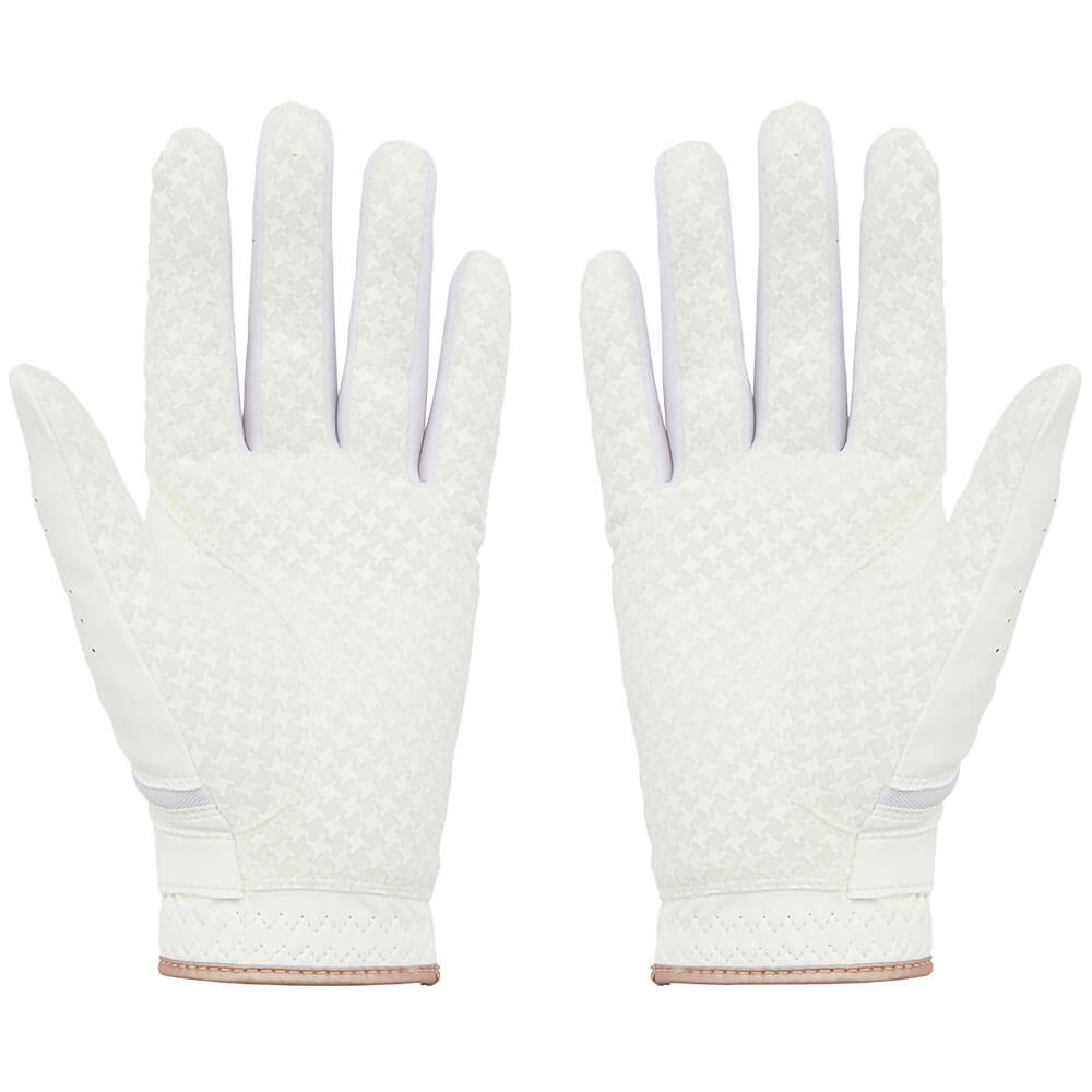 テーラーメイド　INTERCROSS PAIR インタークロス 4.0 レディース ゴルフグローブ 両手用 TL936 M24620 ホワイト/ローズゴールド　2026年モデル ホワイト/ローズゴールド 詳細2