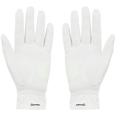 テーラーメイド　T-ICE 4.0 レディース ゴルフグローブ 両手用 TL941 M24633 ホワイト/グレー　2026年モデル ホワイト/グレー 詳細2