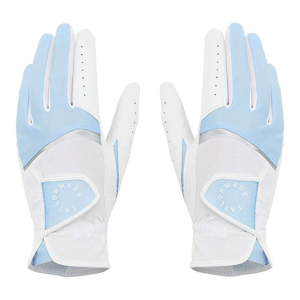 テーラーメイド　T-ICE 4.0 レディース ゴルフグローブ 両手用 TL941 M24635 ホワイト/ブルー　2026年モデル ホワイト/ブルー