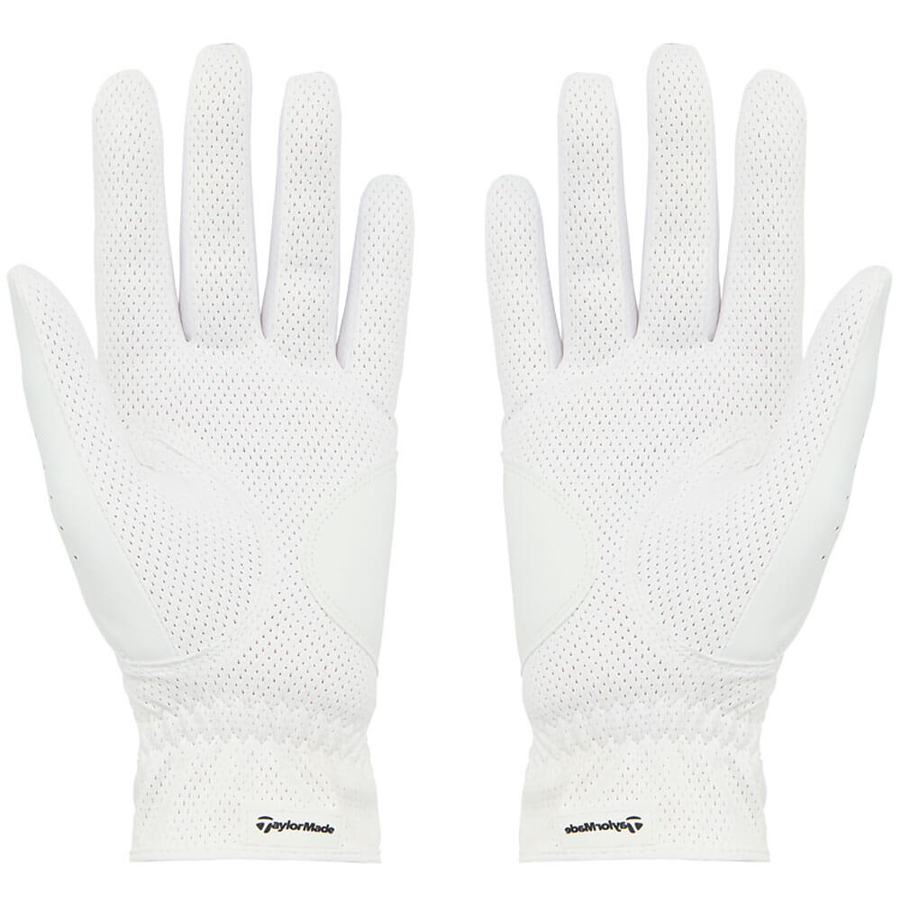 テーラーメイド　T-ICE 4.0 レディース ゴルフグローブ 両手用 TL941 M24635 ホワイト/ブルー　2026年モデル ホワイト/ブルー 詳細2