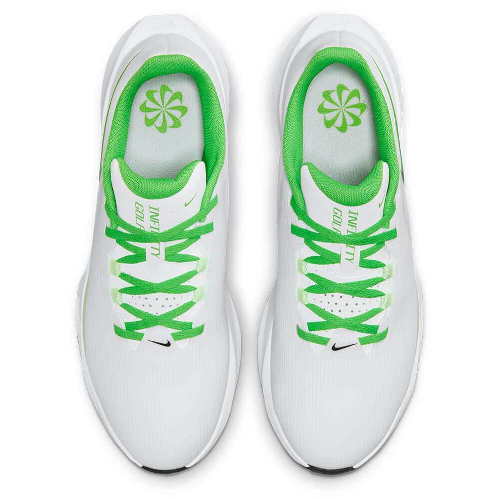 ナイキ NIKE　インフィニティ G NN　メンズ スパイクレス ゴルフシューズ FN0555 104 ホワイト/グリーン 詳細5
