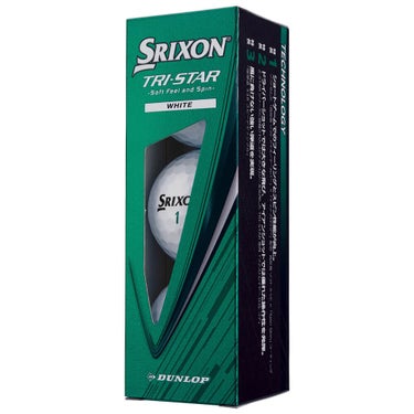 スリクソン TRI STAR トライスター 2026年モデル ゴルフボール　1ダース（12球入り）　ホワイト ホワイト 詳細4