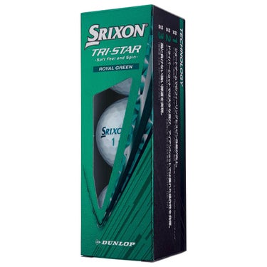スリクソン TRI STAR トライスター　2026年モデル ゴルフボール　1ダース（12球入り）　ロイヤルグリーン ロイヤルグリーン 詳細4