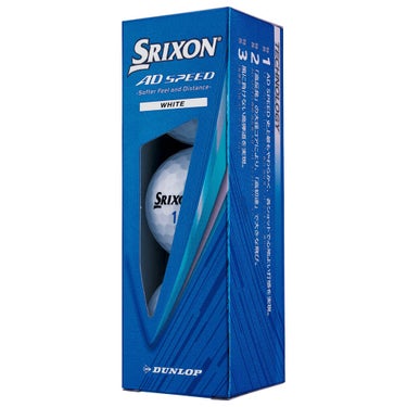 スリクソン AD SPEED エーディースピード　2026年モデル ゴルフボール　1ダース（12球入り）　ホワイト ホワイト 詳細4