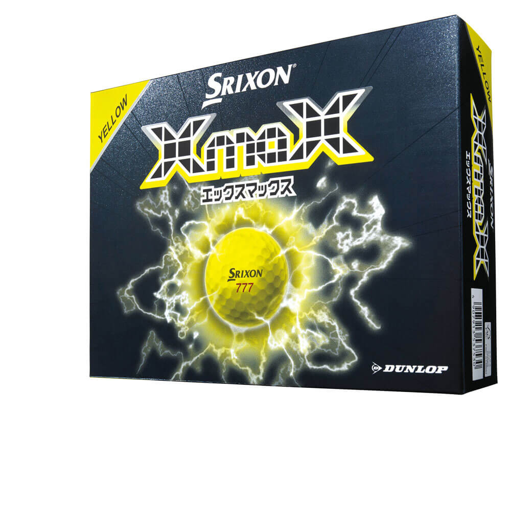 スリクソン XmaX エックスマックス　2026年モデル ゴルフボール　1ダース（12球入り）　プレミアムパッションイエロー プレミアムパッションイエロー