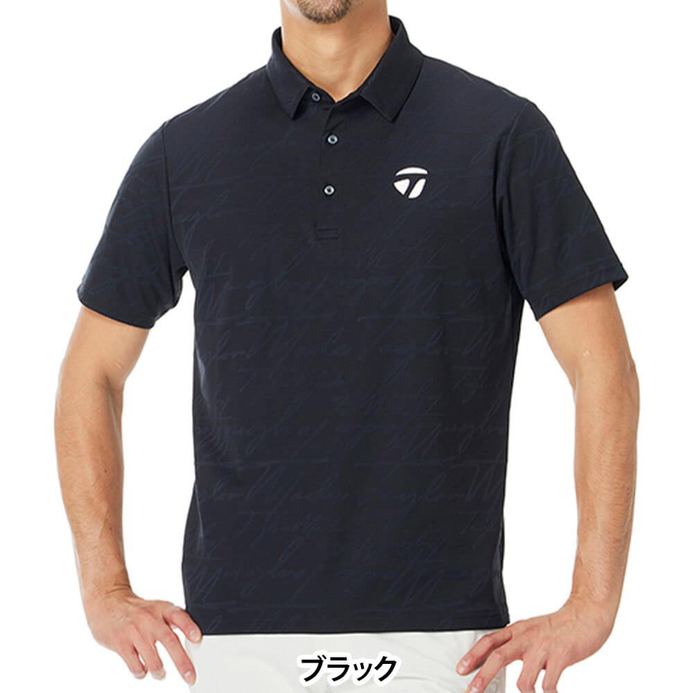 テーラーメイド TaylorMade メンズ スクリプトジャガード 半袖 ポロシャツ TL738 2026年モデル