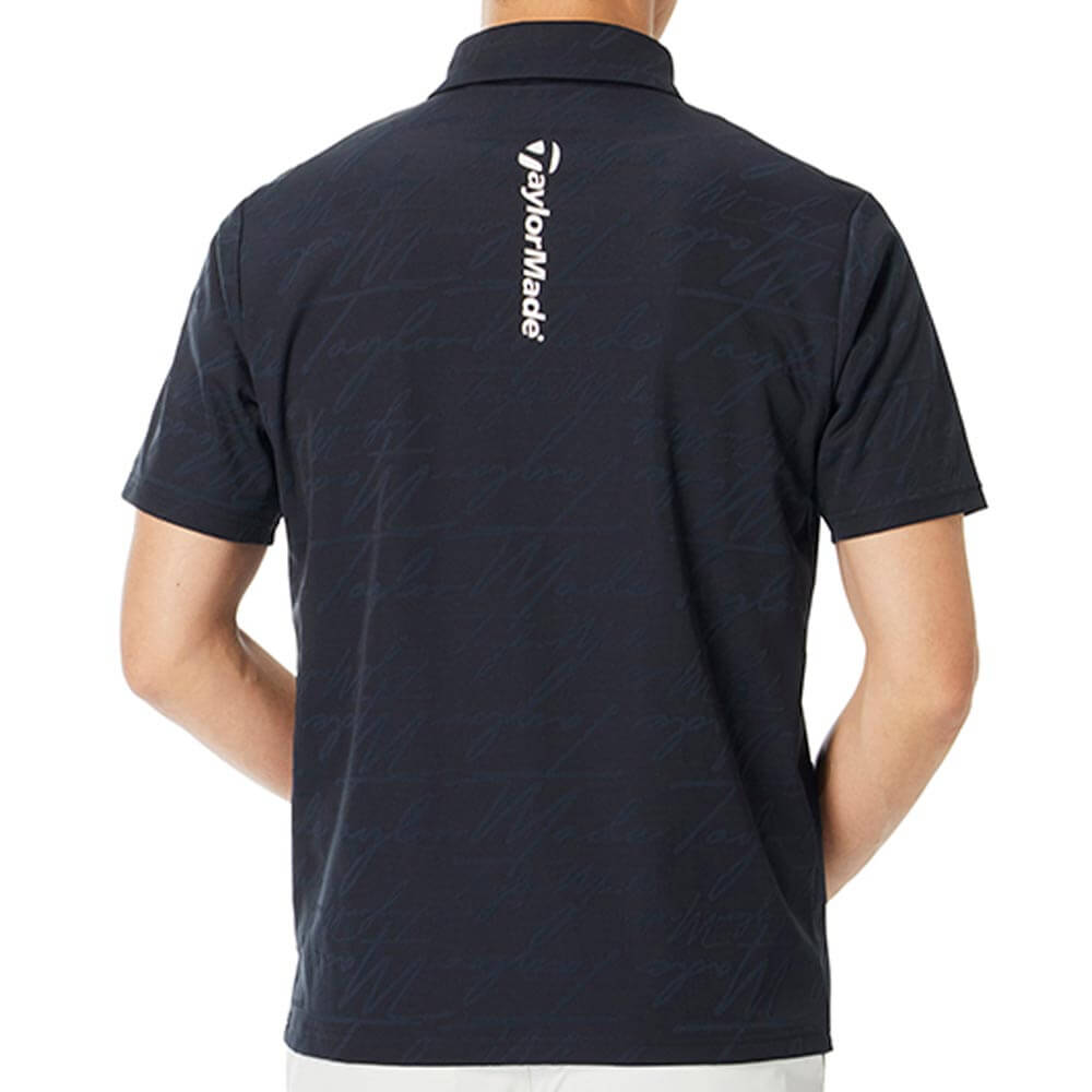 テーラーメイド TaylorMade　メンズ スクリプトジャガード 半袖 ポロシャツ TL738　2026年モデル 詳細3