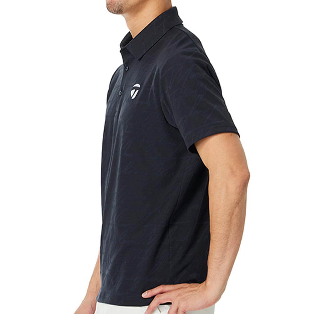 テーラーメイド TaylorMade　メンズ スクリプトジャガード 半袖 ポロシャツ TL738　2026年モデル 詳細4