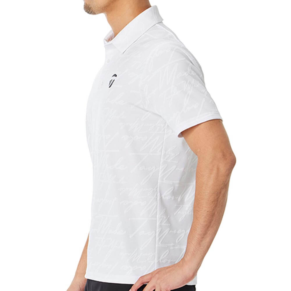 テーラーメイド TaylorMade　メンズ スクリプトジャガード 半袖 ポロシャツ TL738　2026年モデル 詳細9
