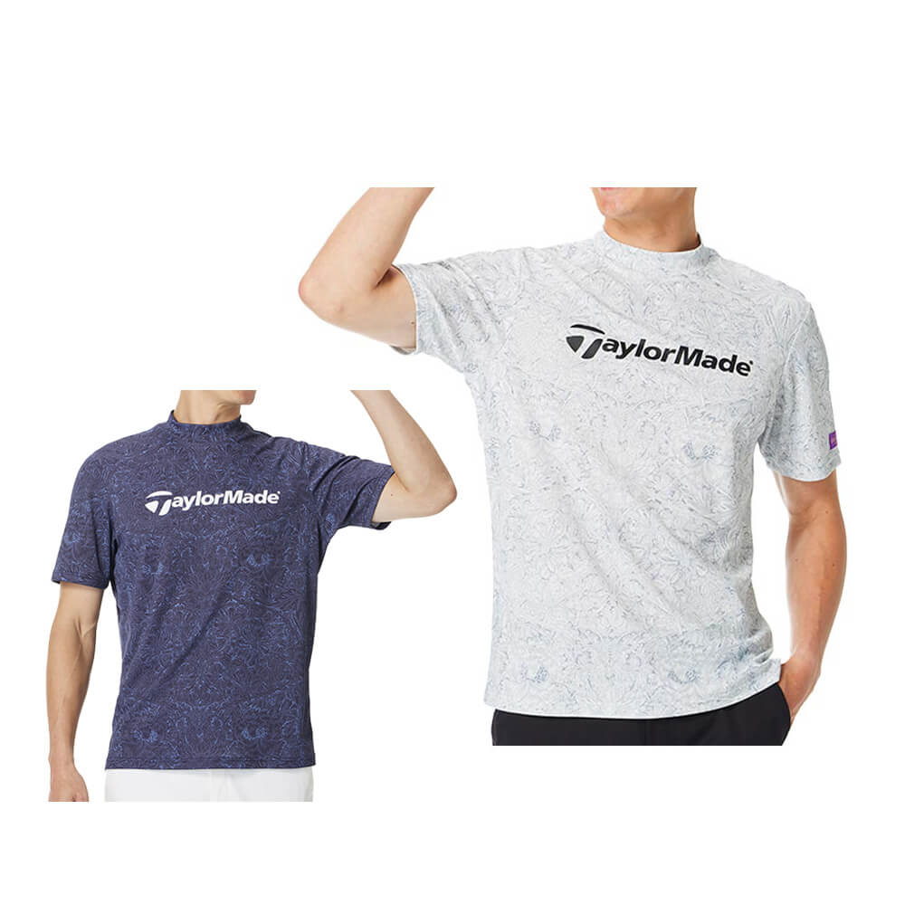 テーラーメイド TaylorMade　メンズ リバティー柄 半袖 モックネック シャツ TL745　2026年モデル