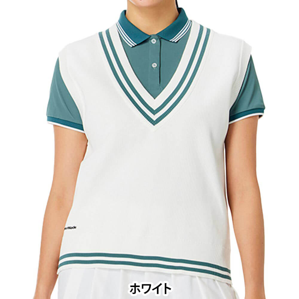 テーラーメイド TaylorMade　レディース Vネック セーター ベスト TL793　2026年モデル 詳細2