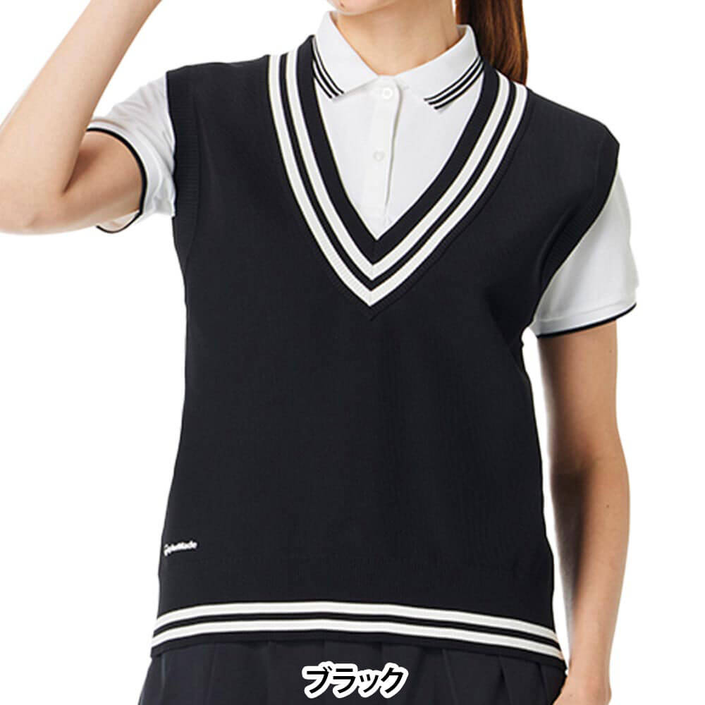 テーラーメイド TaylorMade　レディース Vネック セーター ベスト TL793　2026年モデル 詳細7