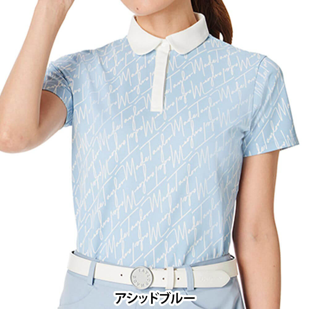 テーラーメイド TaylorMade　レディース スクリプトグラフィック 半袖 ポロシャツ TL800　2026年モデル 詳細2