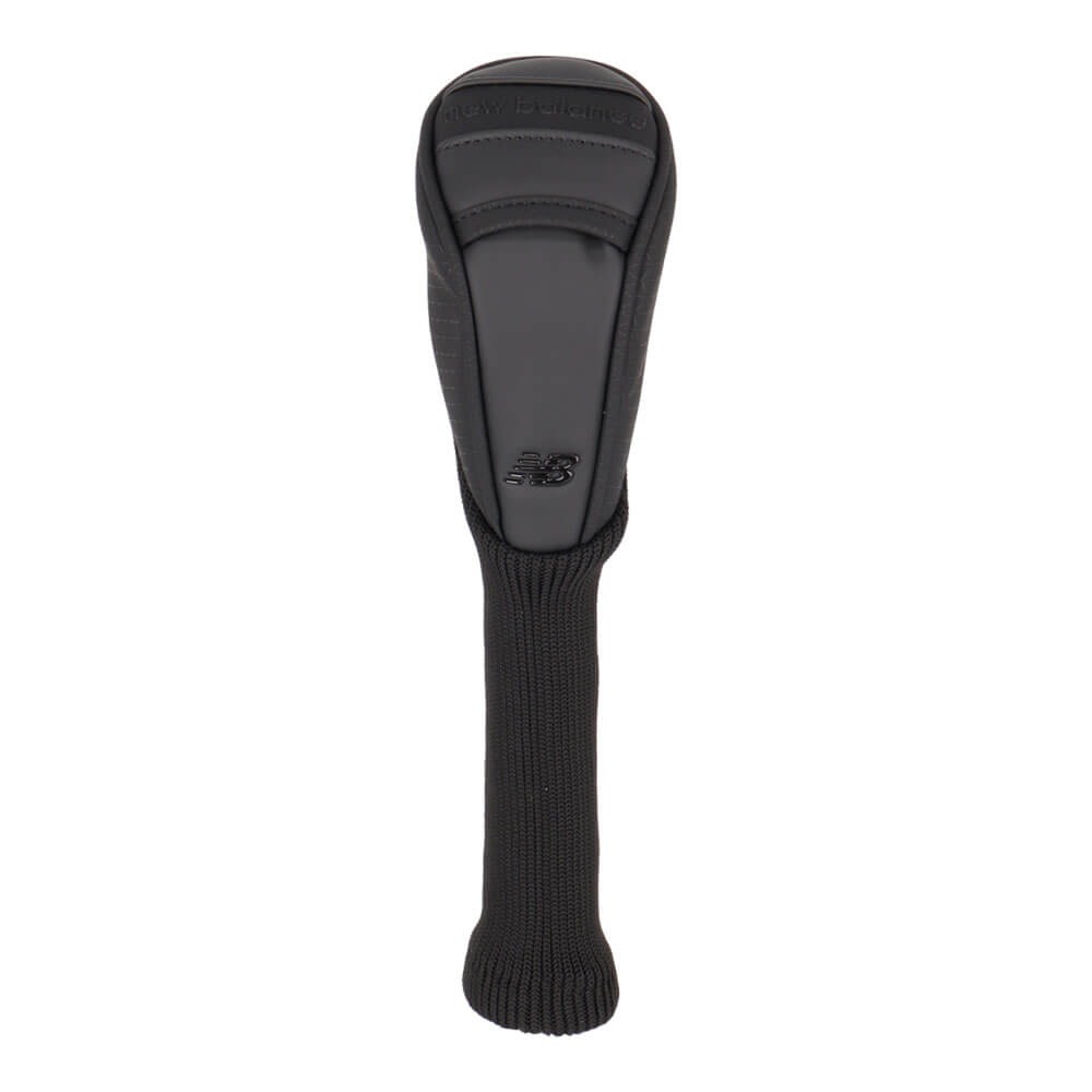 ニューバランスゴルフ　マットPU×エンボスPU ユーティリティ用 ヘッドカバー 012-6984007 010 ブラック　2026年モデル ブラック