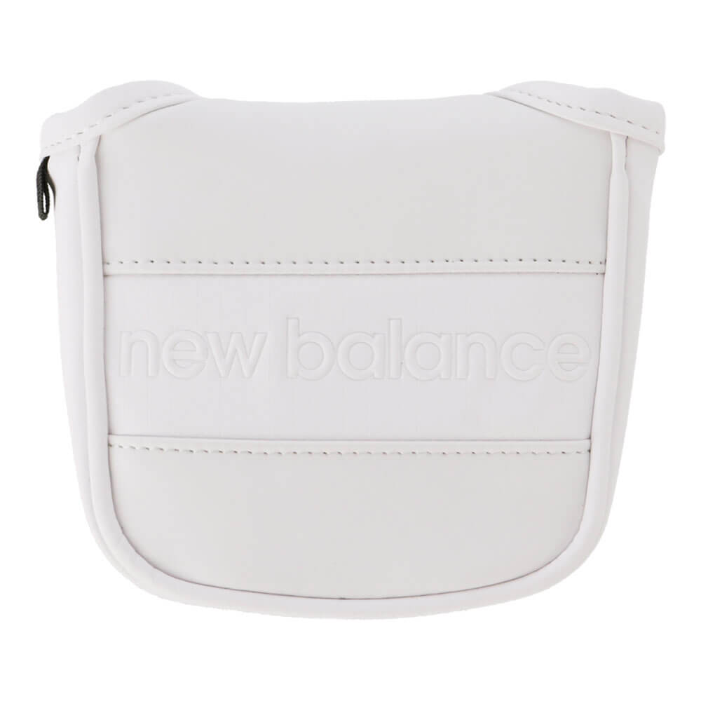 ニューバランスゴルフ マットPU×エンボスPU マレット型パターカバー 012-6984010 030 ホワイト 2026年モデル