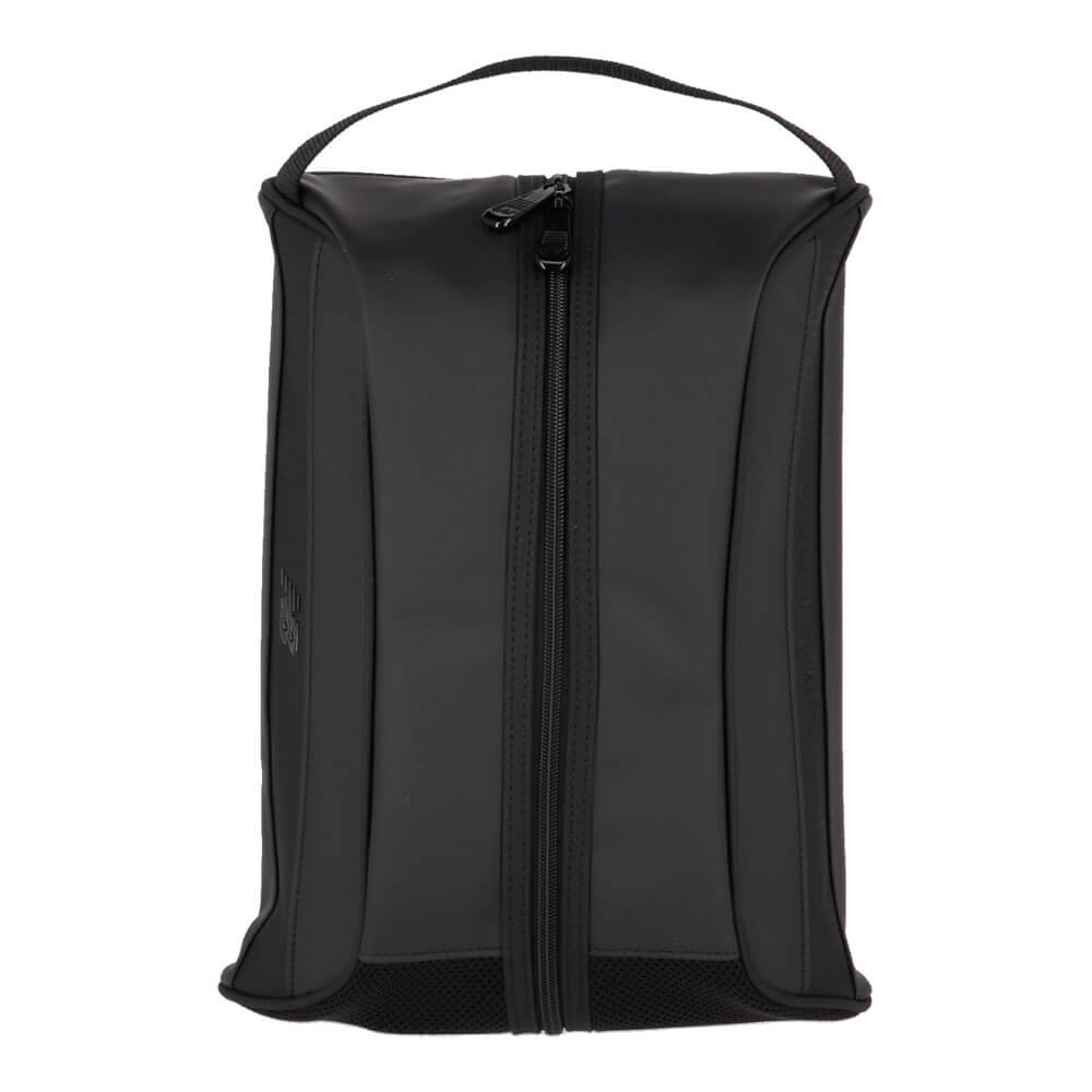 ニューバランスゴルフ　マットPU×エンボスPU シューズバッグ 012-6984018 010 ブラック　2026年モデル ブラック