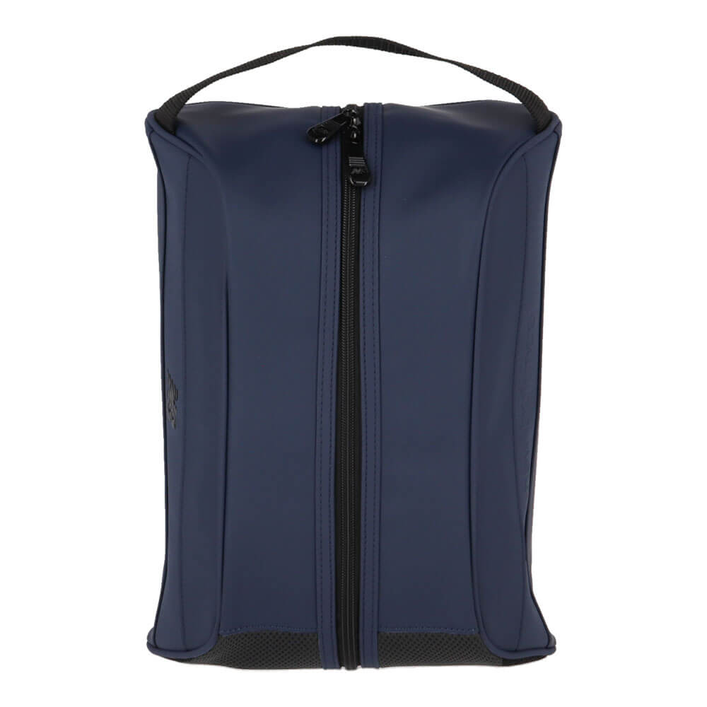 ニューバランスゴルフ　マットPU×エンボスPU シューズバッグ 012-6984018 120 ネイビー　2026年モデル ネイビー